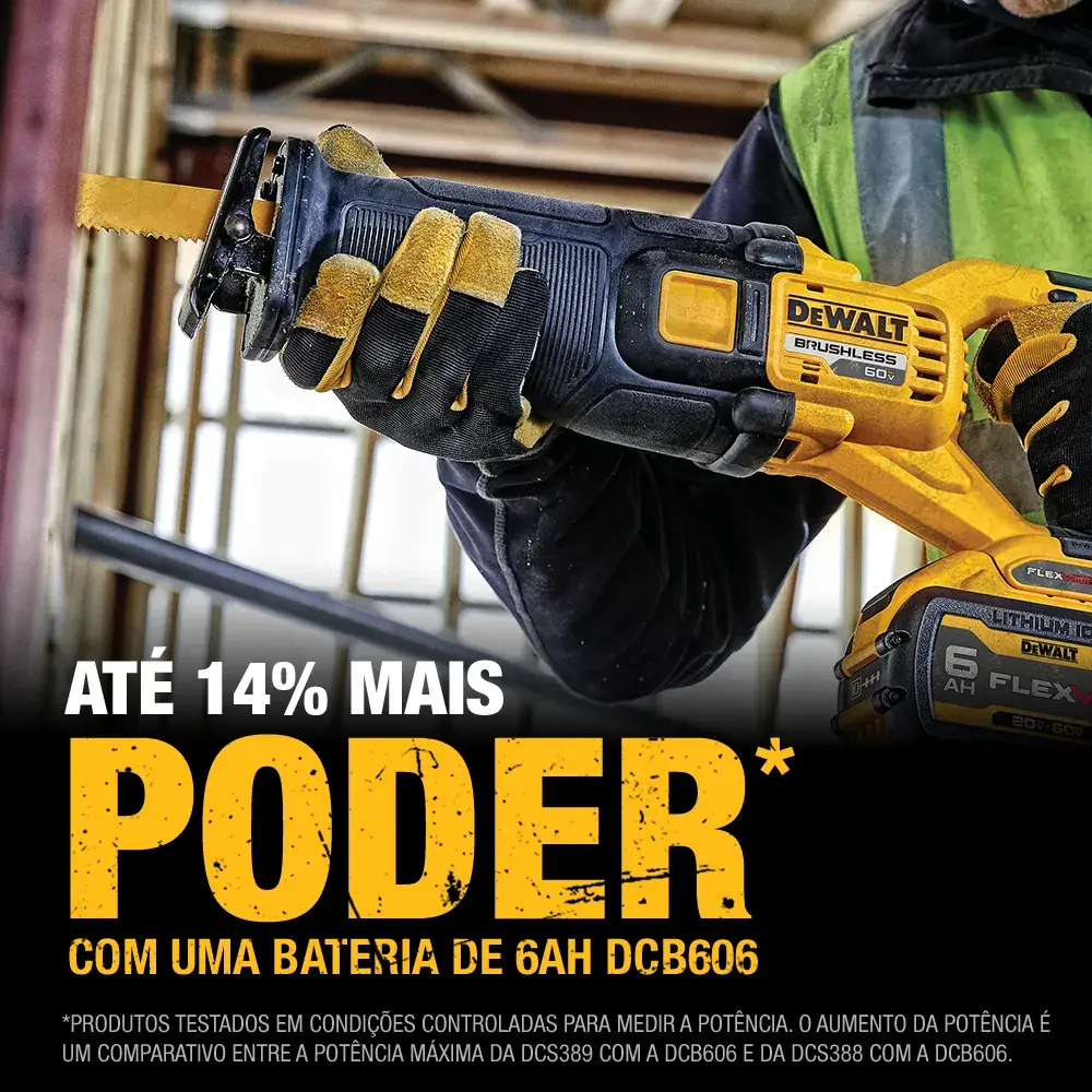 Serra Sabre 60V MAX* BRUSHLESS (sem bateria e sem carregador)