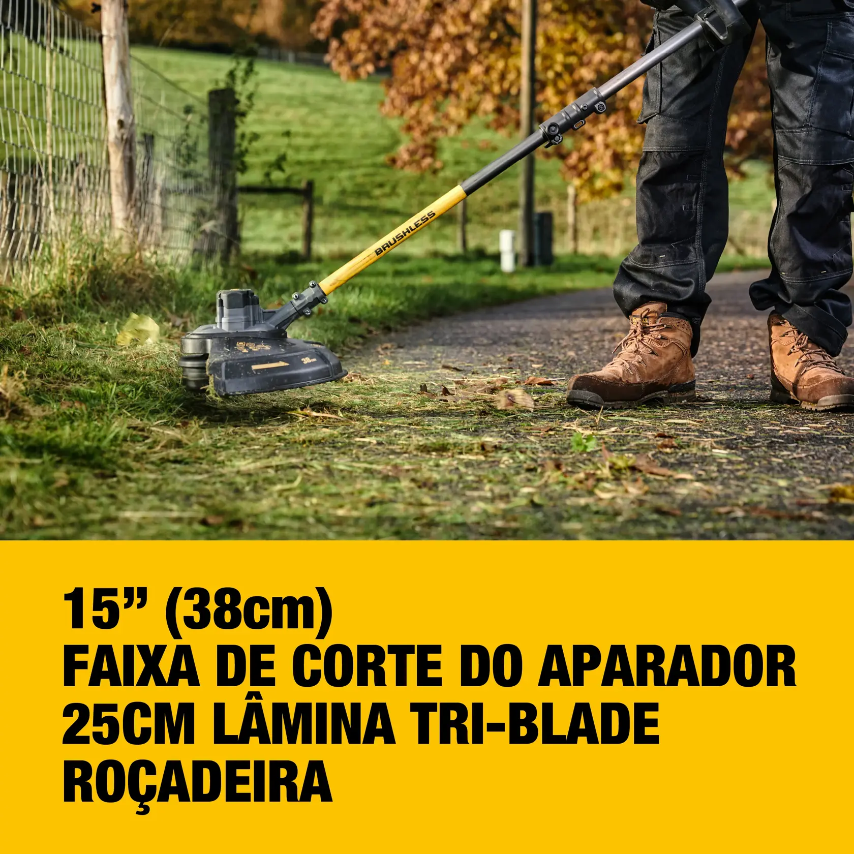 Roçadeira e Aparador De Grama Brushless 60V Max* Xr Flexvolt® (Apenas Ferramenta)
