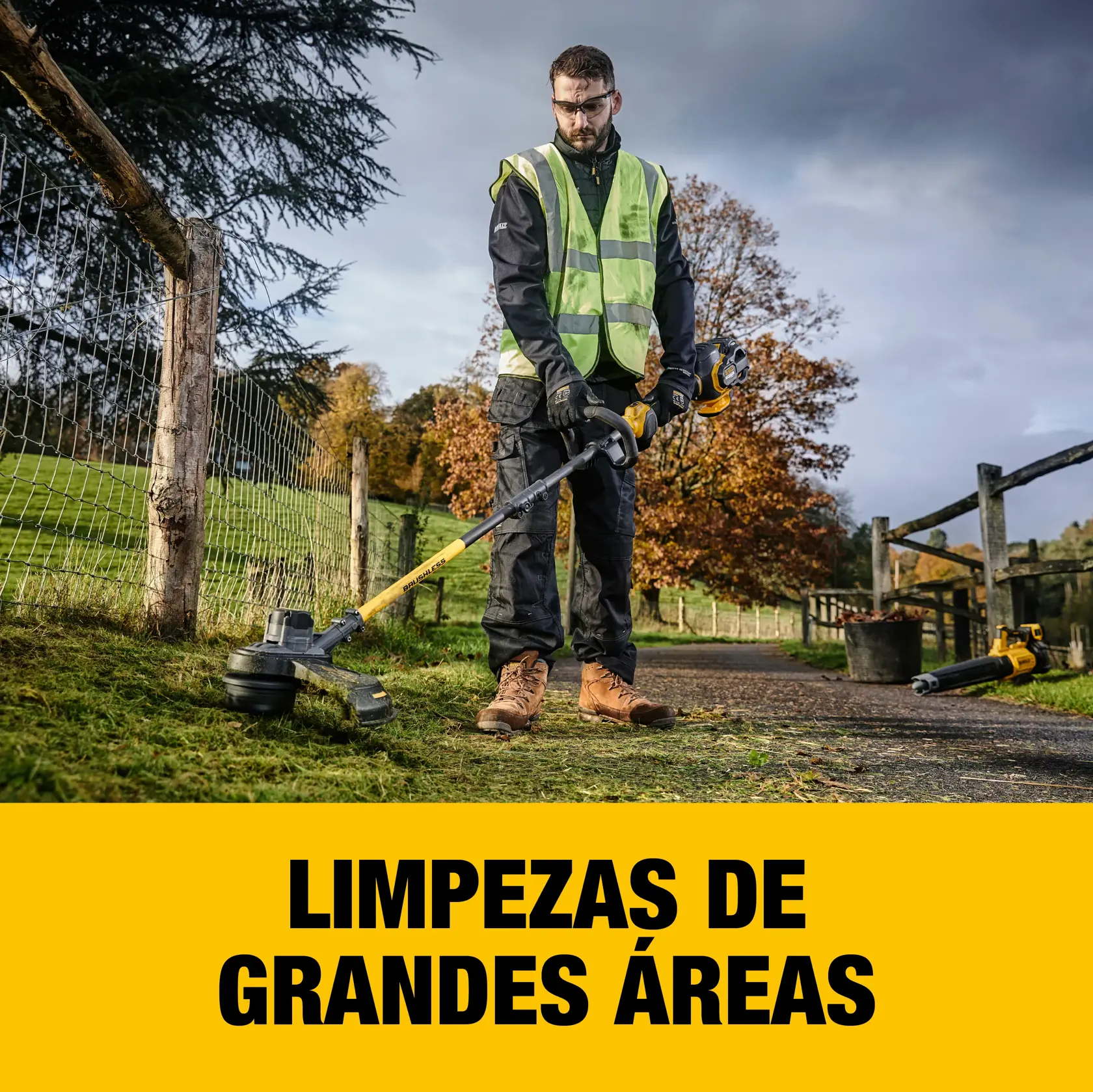 Roçadeira e Aparador De Grama Brushless 60V Max* Xr Flexvolt® (Apenas Ferramenta)