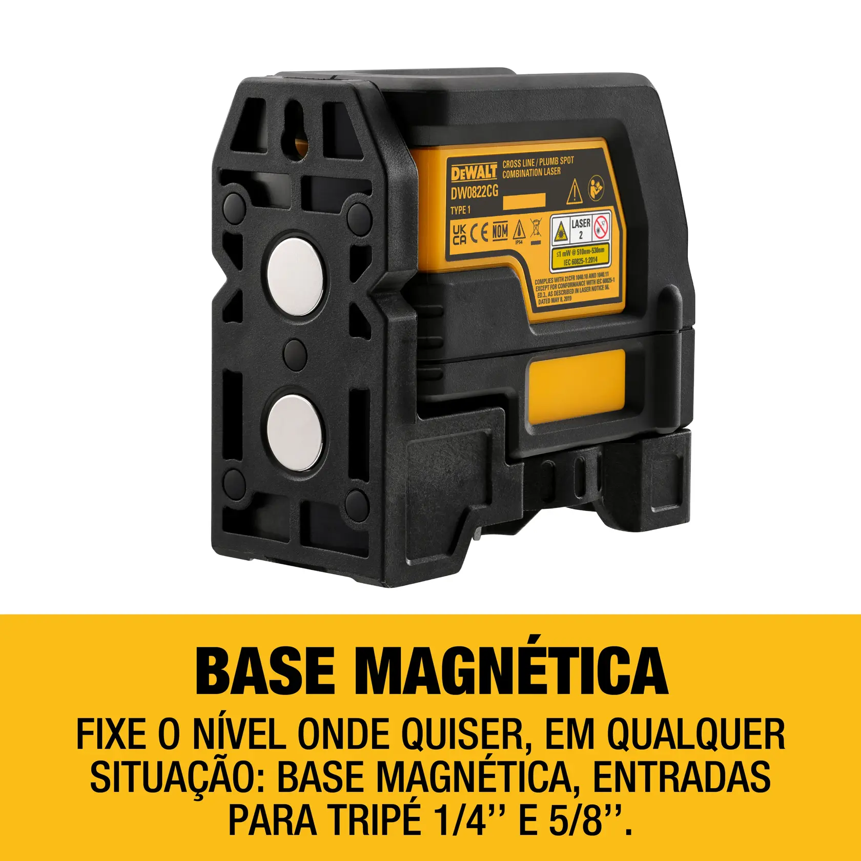 Nível laser combinado verde 30m com ponto de prumo