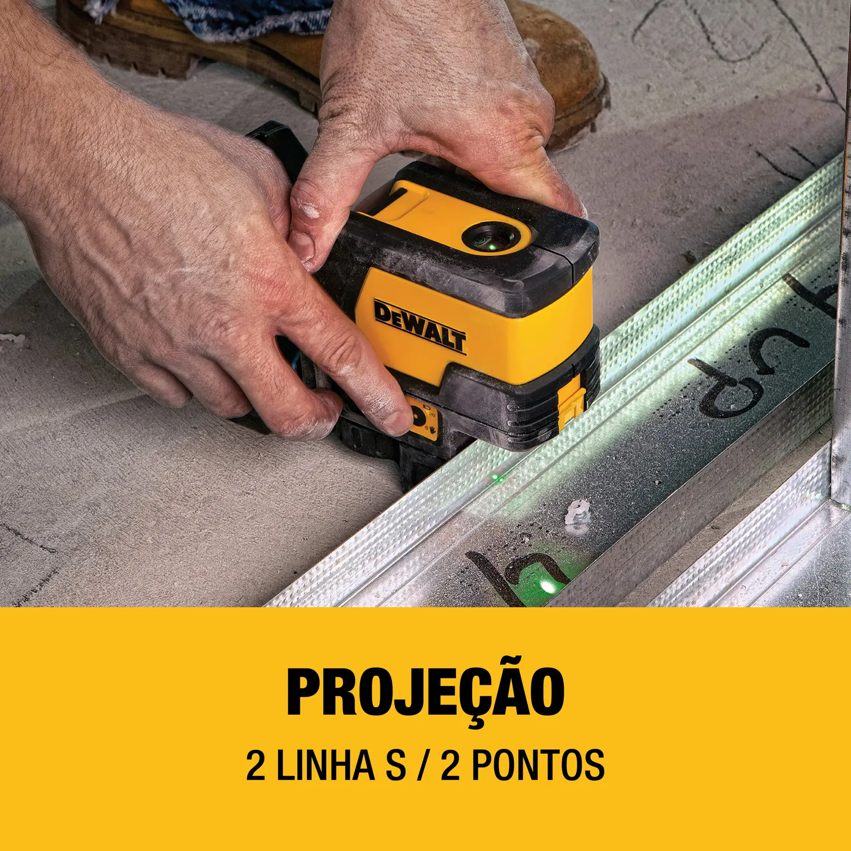 Nível laser combinado verde 30m com ponto de prumo