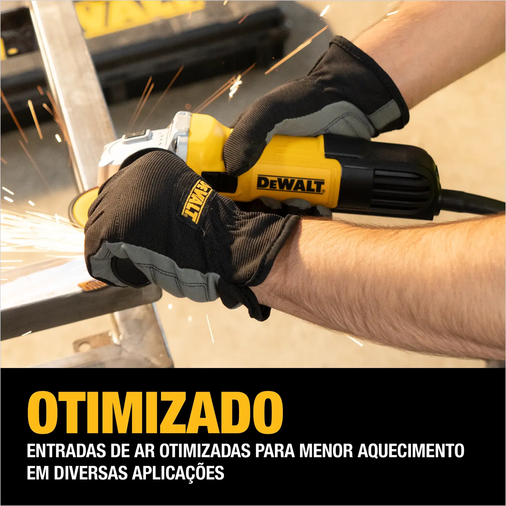 Esmerilhadeira Angular 4-1/2" (115mm) 750W Ultra Compacta