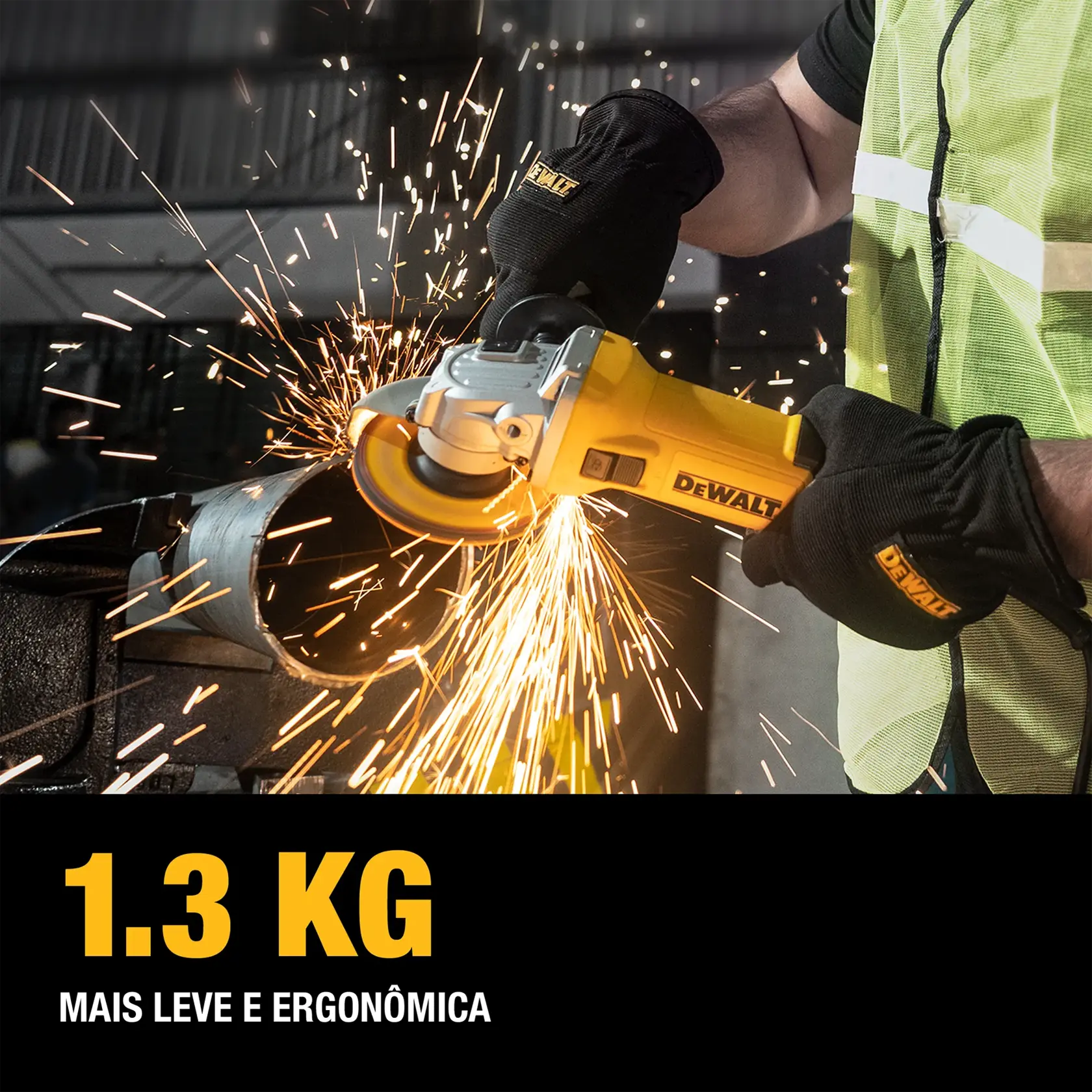 Esmerilhadeira Angular 4-1/2" (115mm) 750W Ultra Compacta