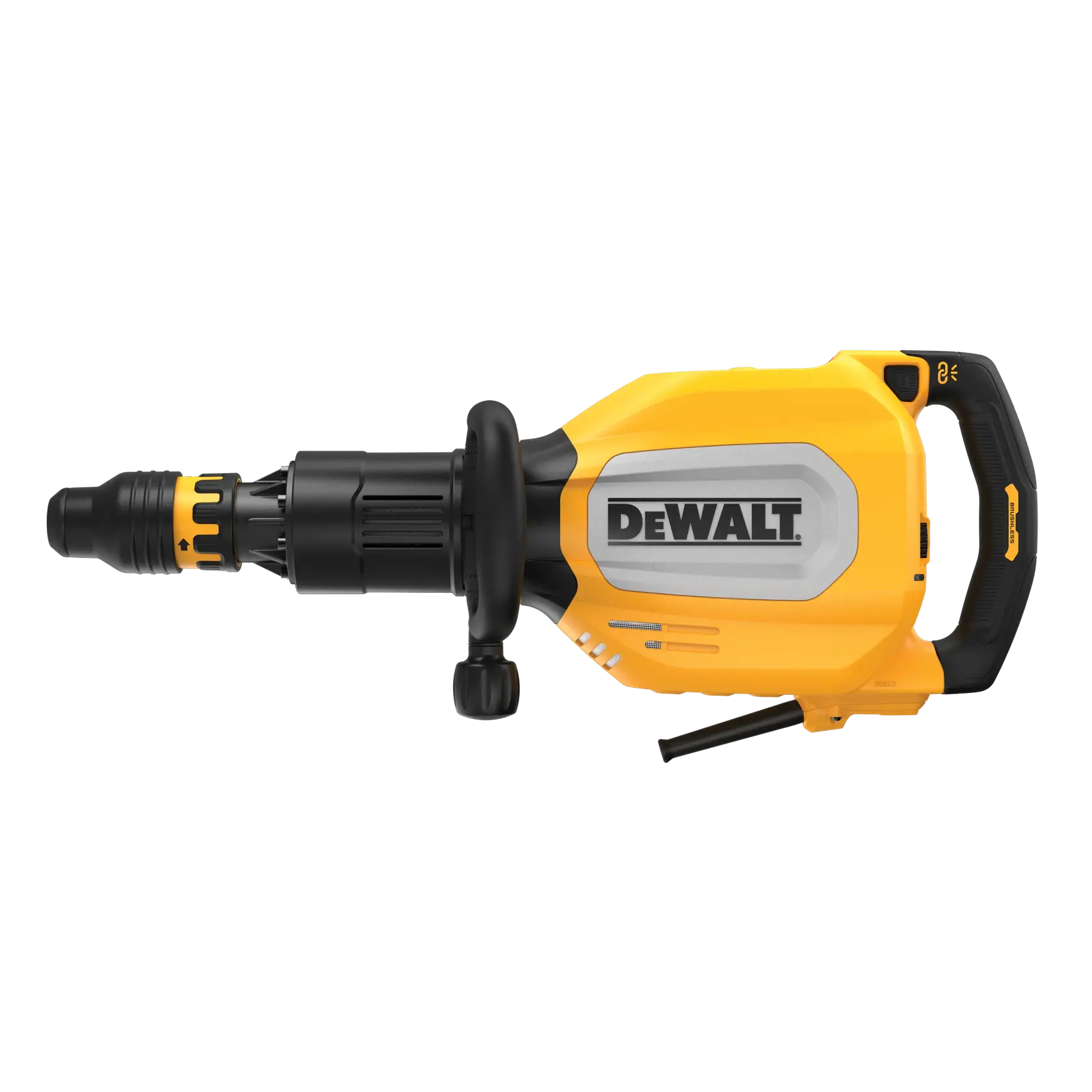Martelo demolidor DEWALT D25911K amarelo e preto com cabo, exibido sobre fundo branco.