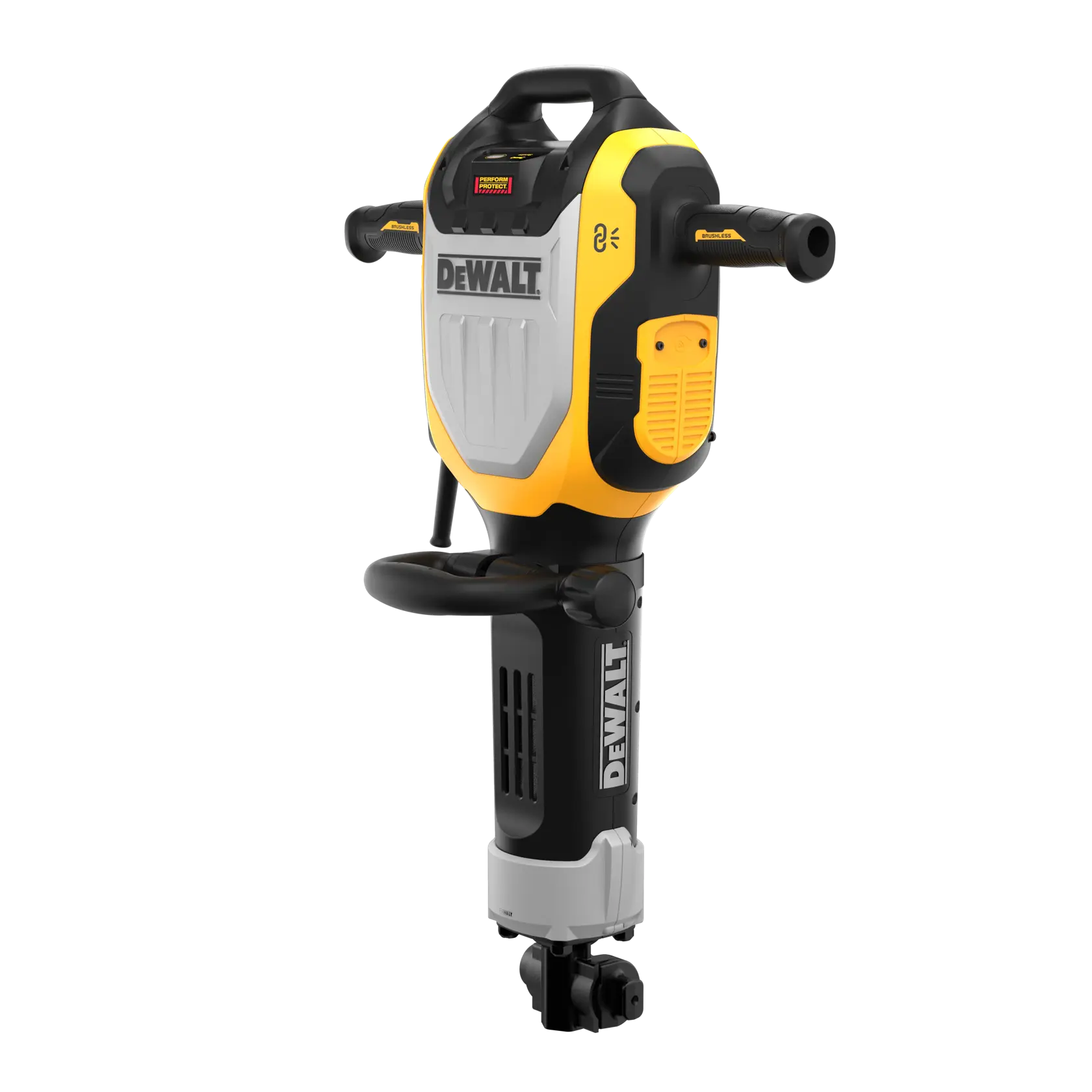 Martelo DEWALT para fotografia, SKUs D25966, D25966K, D25966-B2; design amarelo e preto.