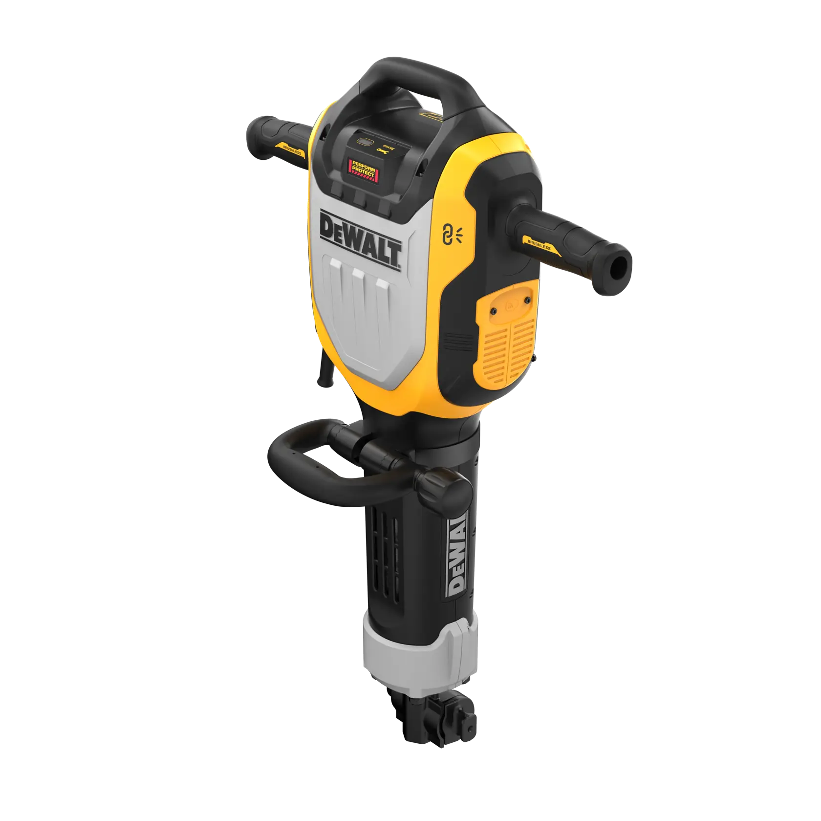 Martelo demolidor DEWALT, SKUs D25966, D25966K, D25966-B2. Ferramenta de construção com dois cabos.