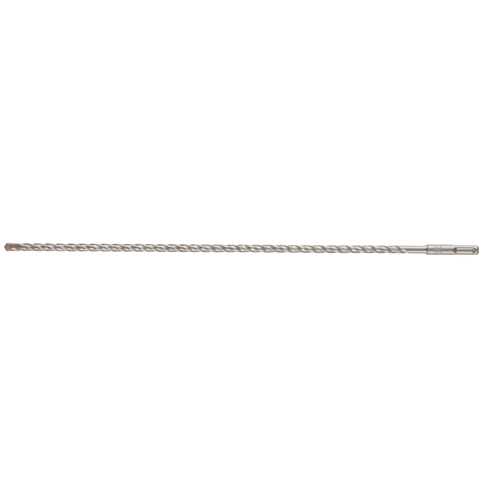 Broca longa DEWALT DT9534 com espiral para concreto ou alvenaria, exibida sobre fundo branco.