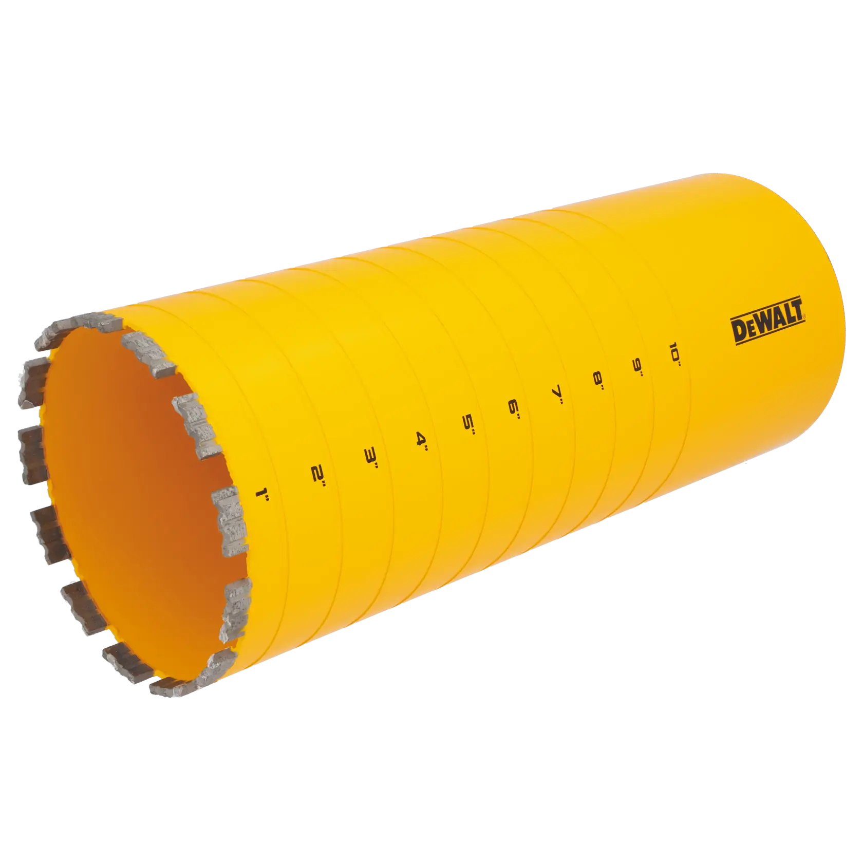 Broca coroa diamantada 6 1/2" x 14" - [158 x 355mm - segmento diamante 10mm]